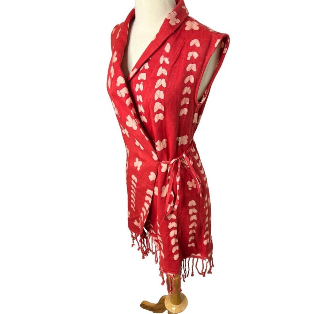 Studio 189© X J.Crew $395 fringed wrap dress in dot Size S BL582 - Picture 5 of 8